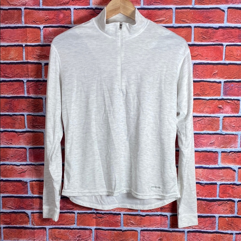 Patagonia Capilene Lightweight 1/4 Zip‎ long Sleeve VINTAGE Made in USA Shirt